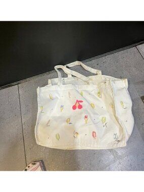 Bonpoint ice cream print canvas bag — One Size